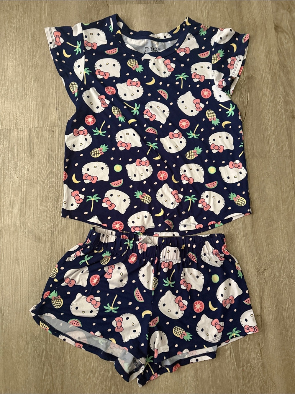 Hello Kitty Navy and White Sleepwear